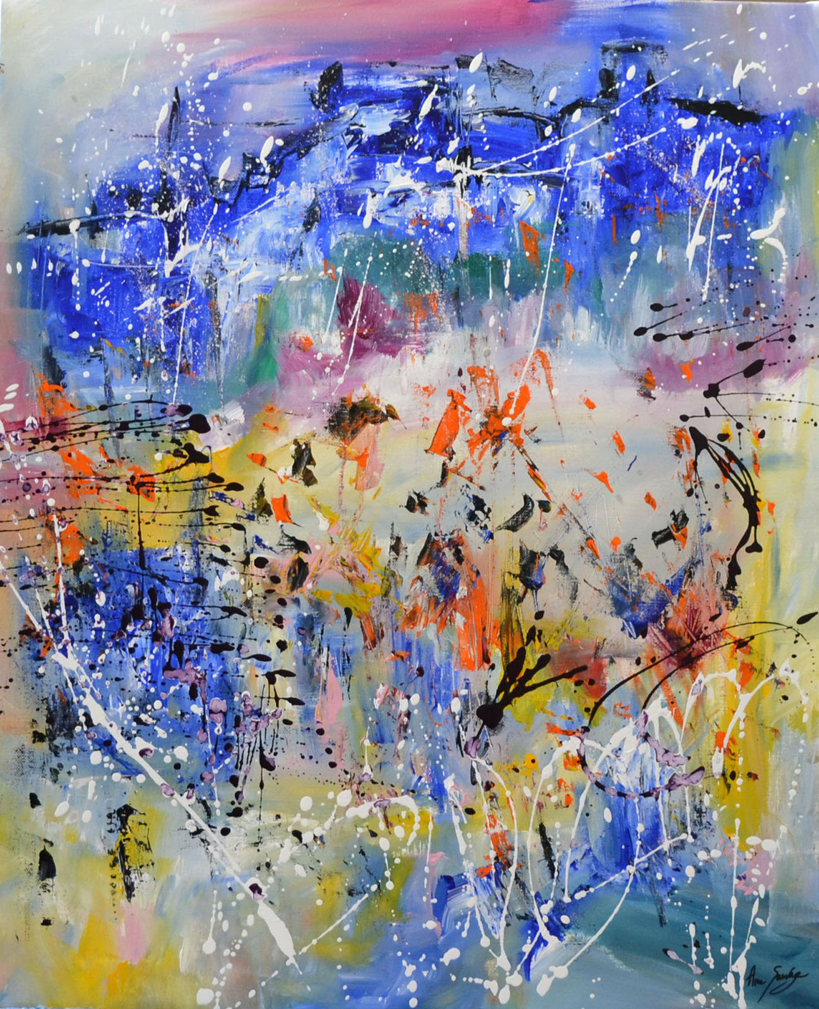 tableau contemporain d'artiste